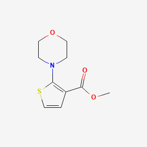 molecular formula C10H13NO3S B13052224 Methyl 2-morpholinothiophene-3-carboxylate 
