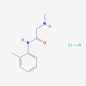 molecular formula C10H15ClN2O B1305229 2-(Methylamino)-N-(2-methylphenyl)acetamide hydrochloride CAS No. 1049701-76-9