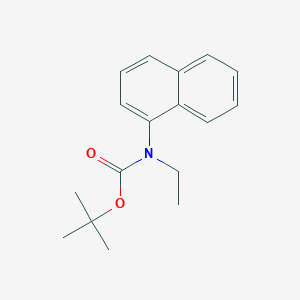 molecular formula C17H21NO2 B13052312 tert-Butylethyl(naphthalen-1-yl)carbamate 