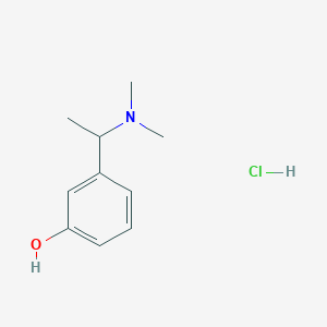molecular formula C10H16ClNO B1305236 3-(1-(Dimethylamino)ethyl)phenol hydrochloride CAS No. 5441-61-2