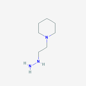 molecular formula C7H17N3 B1305237 1-(2-Hydrazinylethyl)piperidine CAS No. 6979-01-7