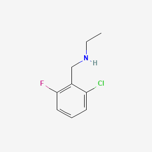 molecular formula C9H11ClFN B1305246 2-Chloro-N-ethyl-6-fluorobenzenemethanamine CAS No. 62924-59-8