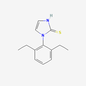 molecular formula C13H16N2S B1305249 1-(2,6-diethylphenyl)-1H-imidazole-2-thiol CAS No. 25372-34-3