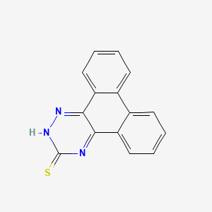 molecular formula C15H9N3S B1305250 Phenanthro[9,10-e][1,2,4]triazine-3-thiol CAS No. 59851-26-2