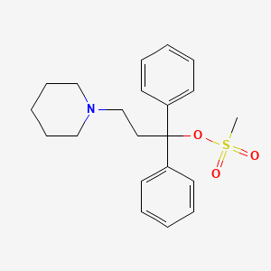 molecular formula C21H27NO3S B1305255 1,1-Diphenyl-3-(piperidin-1-yl)propyl methanesulfonate CAS No. 53639-82-0