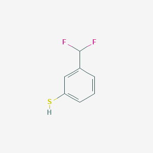 molecular formula C7H6F2S B13052796 3-(Difluoromethyl)benzenethiol 