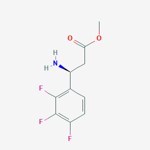 molecular formula C10H10F3NO2 B13052965 Methyl (3S)-3-amino-3-(2,3,4-trifluorophenyl)propanoate 