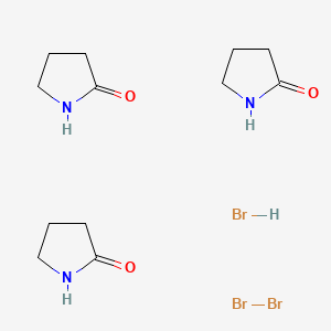 molecular formula C12H22Br3N3O3 B1305300 Pyrrolidin-2-one (hydrogen tribromide) CAS No. 52215-12-0