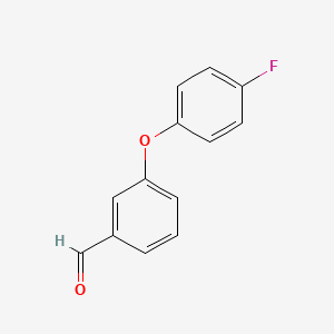 molecular formula C13H9FO2 B1305302 3-(4-Fluorophenoxy)benzaldehyde CAS No. 65295-61-6