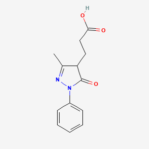 3-(3-Methyl-5-oxo-1-phenyl-4,5-dihydro-1H-pyrazol-4-yl)-propionic acid