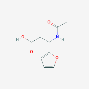molecular formula C9H11NO4 B1305360 3-(Acetylamino)-3-(2-furyl)propanoic acid CAS No. 98996-66-8
