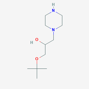molecular formula C11H24N2O2 B1305361 1-tert-Butoxy-3-piperazin-1-yl-propan-2-ol CAS No. 842955-16-2