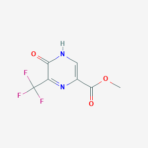 molecular formula C7H5F3N2O3 B13053660 Methyl 5-oxo-6-(trifluoromethyl)-4,5-dihydropyrazine-2-carboxylate 