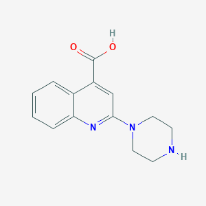 2-Piperazin-1-yl-quinoline-4-carboxylic acid