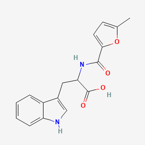 molecular formula C17H16N2O4 B1305384 3-(1H-Indol-3-yl)-2-[(5-methyl-furan-2-carbonyl)-amino]-propionic acid CAS No. 360573-13-3