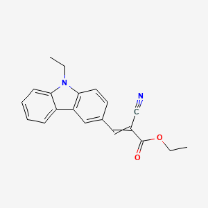 2-Propenoic acid, 2-cyano-3-(9-ethyl-9H-carbazol-3-yl)-, ethyl ester