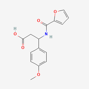 3-[(Furan-2-carbonyl)-amino]-3-(4-methoxy-phenyl)-propionic acid