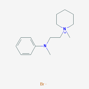 molecular formula C15H25BrN2 B013054 1-Methyl-1-(2-(N-methylanilino)ethyl)piperidinium bromide CAS No. 102207-35-2