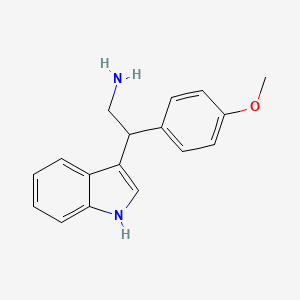 molecular formula C17H18N2O B1305409 2-(1H-Indol-3-yl)-2-(4-methoxy-phenyl)-ethylamine CAS No. 203394-30-3