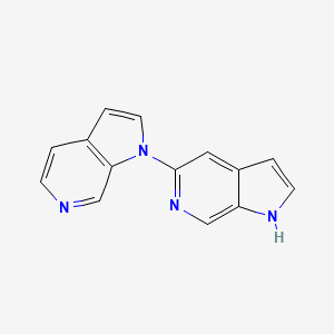 molecular formula C14H10N4 B13054177 1'H-1,5'-Bipyrrolo[2,3-C]pyridine 