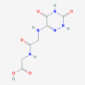 [2-(3,5-Dioxo-2,3,4,5-tetrahydro-[1,2,4]triazin-6-ylamino)-acetylamino]-acetic acid
