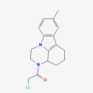 2-Chloro-1-(8-methyl-1,2,3a,4,5,6-hexahydro-pyrazino[3,2,1-jk]carbazol-3-yl)-ethanone