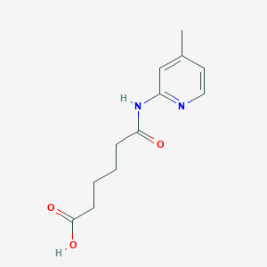 6-[(4-Methylpyridin-2-yl)amino]-6-oxohexanoic acid