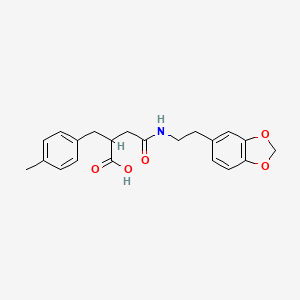 N-(2-Benzo[1,3]dioxol-5-yl-ethyl)-2-(4-methyl-benzyl)-succinamic acid