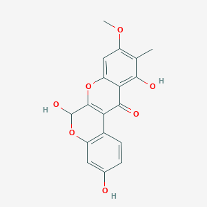 molecular formula C18H14O7 B130547 Mirabijalone D 
