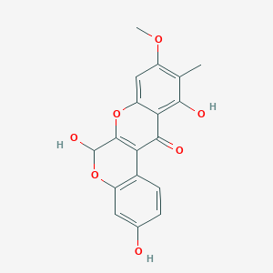 molecular formula C18H14O7 B130547 Mirabijalone D CAS No. 485811-84-5