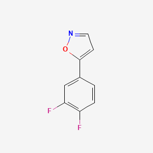 molecular formula C9H5F2NO B1305473 5-(3,4-Difluorophenyl)isoxazole CAS No. 387358-54-5