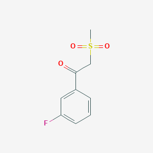 molecular formula C9H9FO3S B1305474 1-(3-Fluorophenyl)-2-(methylsulfonyl)ethanone CAS No. 82652-12-8