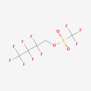 molecular formula C5H2F10O3S B1305495 2,2,3,3,4,4,4-Heptafluorobutyl trifluoromethanesulfonate CAS No. 6401-01-0
