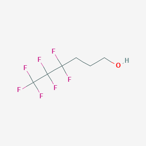 molecular formula C6H7F7O B1305497 4,4,5,5,6,6,6-Heptafluorohexan-1-ol CAS No. 679-02-7
