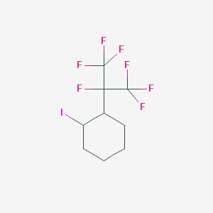 molecular formula C9H10F7I B1305499 1-(1,1,1,2,3,3,3-Heptafluoropropan-2-yl)-2-iodocyclohexane CAS No. 4316-00-1