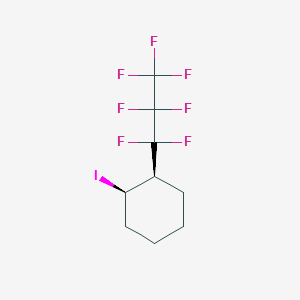 cis-1-Iodo-2-(heptafluoropropyl)cyclohexane