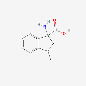 molecular formula C11H13NO2 B13055117 1-Amino-3-methyl-indan-1-carboxylic acid CAS No. 1220040-02-7