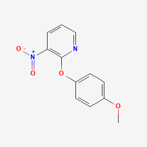 2-(4-Methoxyphenoxy)-3-nitropyridine