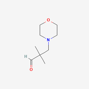 molecular formula C9H17NO2 B1305558 2,2-dimethyl-3-morpholin-4-ylpropanal CAS No. 23588-51-4
