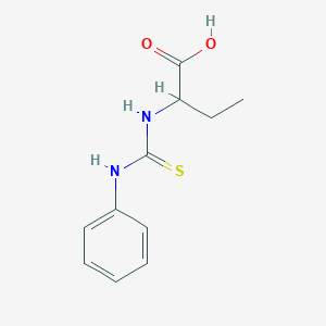 molecular formula C11H14N2O2S B1305564 2-(3-Phenyl-thioureido)-butyric acid CAS No. 329915-42-6