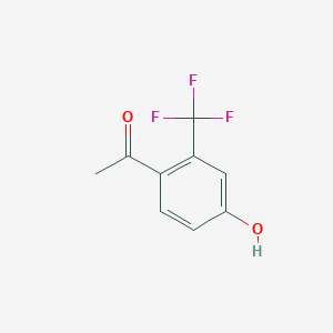 molecular formula C9H7F3O2 B1305577 1-(4-Hydroxy-2-(trifluoromethyl)phenyl)ethanone CAS No. 220227-53-2