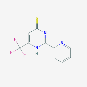 molecular formula C10H6F3N3S B1305593 2-(2-Pyridinyl)-6-(trifluoromethyl)-4-pyrimidinethiol CAS No. 338418-16-9