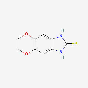 6,7-dihydro-1H-[1,4]dioxino[2',3':4,5]benzo[d]imidazole-2-thiol