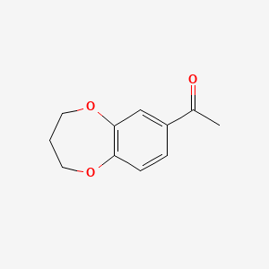 molecular formula C11H12O3 B1305595 1-(3,4-Dihydro-2h-1,5-benzodioxepin-7-yl)ethan-1-one CAS No. 22776-09-6