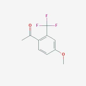 molecular formula C10H9F3O2 B1305596 1-(4-Methoxy-2-(trifluoromethyl)phenyl)ethanone CAS No. 220141-75-3
