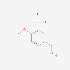 molecular formula C9H9F3O2 B1305598 4-Methoxy-3-(trifluoromethyl)benzyl alcohol CAS No. 261951-88-6