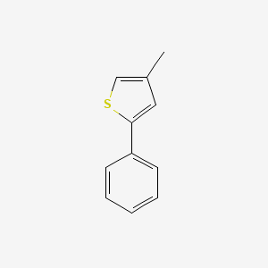 molecular formula C11H10S B1305599 4-Methyl-2-phenylthiophene CAS No. 14300-29-9