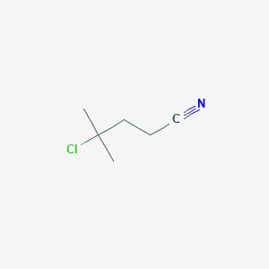 molecular formula C6H10ClN B1305600 4-Chloro-4-methylpentanenitrile CAS No. 72144-70-8