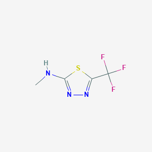 molecular formula C4H4F3N3S B1305601 N-methyl-5-(trifluoromethyl)-1,3,4-thiadiazol-2-amine CAS No. 25366-22-7