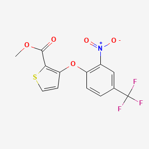 Methyl 3-[2-nitro-4-(trifluoromethyl)phenoxy]thiophene-2-carboxylate